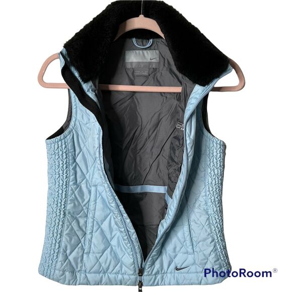 Nike Women's Ice Blue Quilted Vest size small - Picture 4 of 8